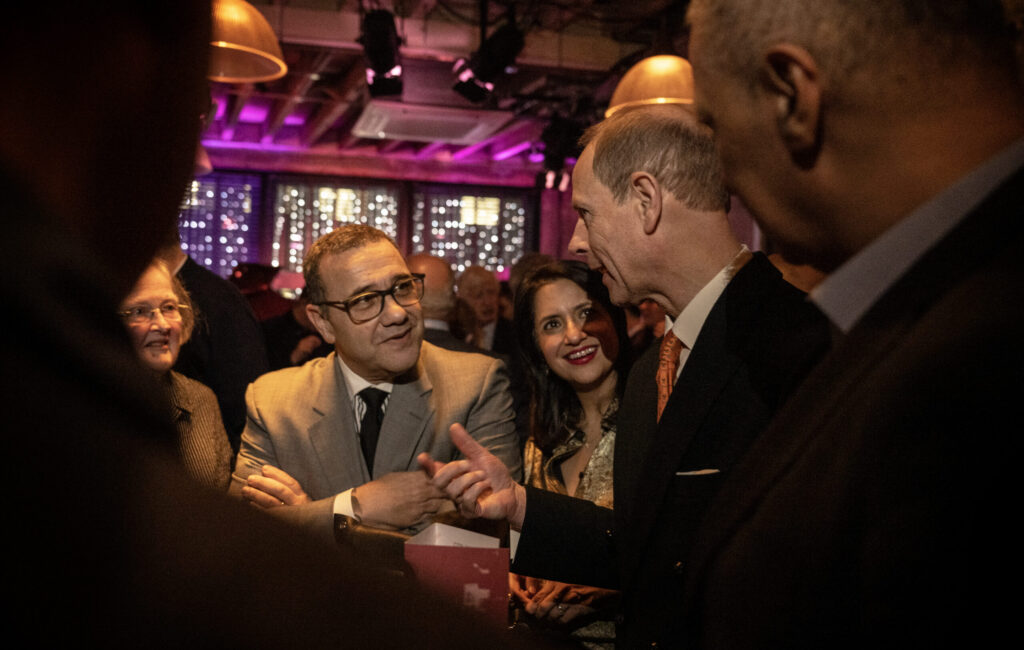 His Royal Highness The Duke of Edinburgh and guests at a reception at Alfies
