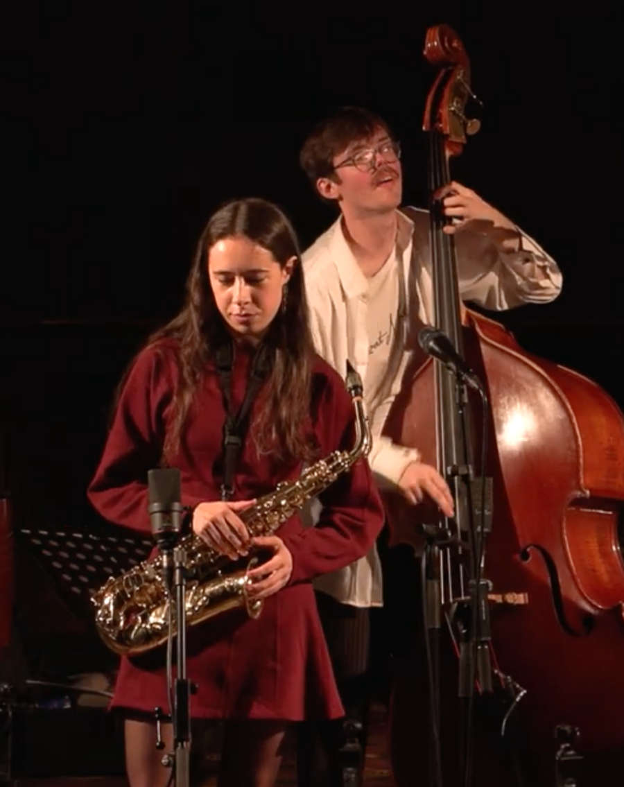 Holly Shearsmith plays Saxophone