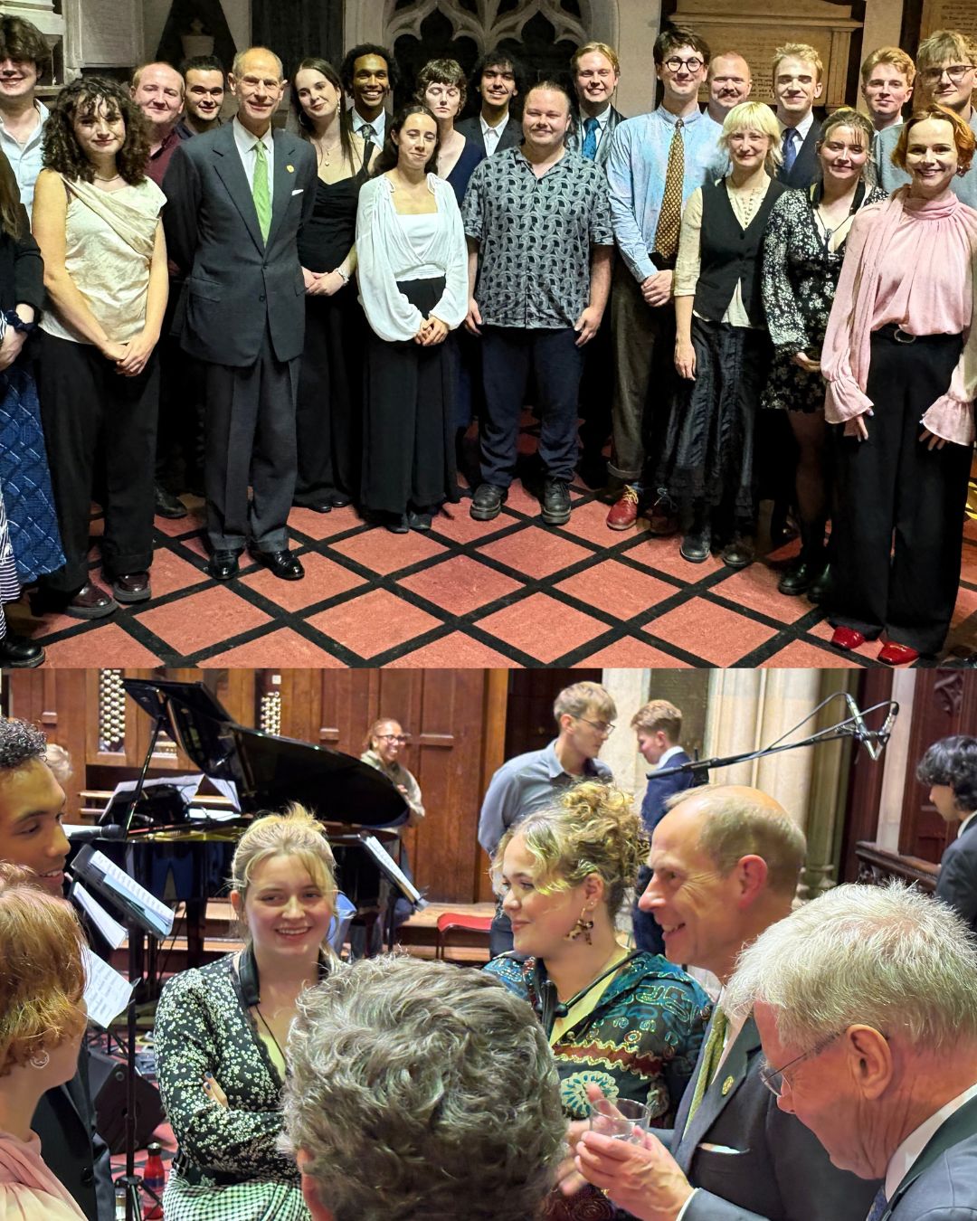 prince edward visits NYJO Blueprint Orchestra